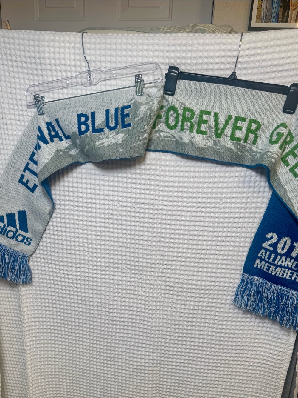 Adidas Seattle Sounders FC 2016 Alliance Member Scarf- 65 Inches